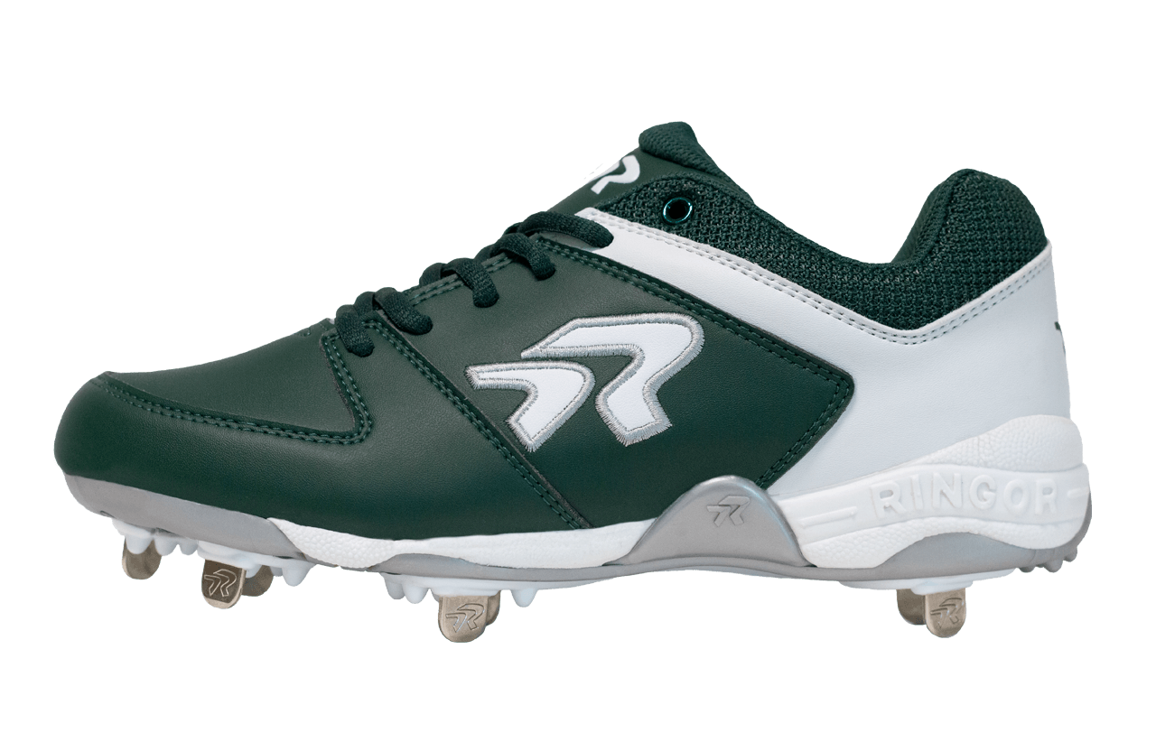 Softball Cleats - Women's Flite Metal Cleats by Run2Day - Green