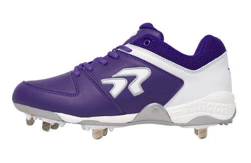 Softball Cleats - Women's Flite Metal Cleats by Run2Day - Purple