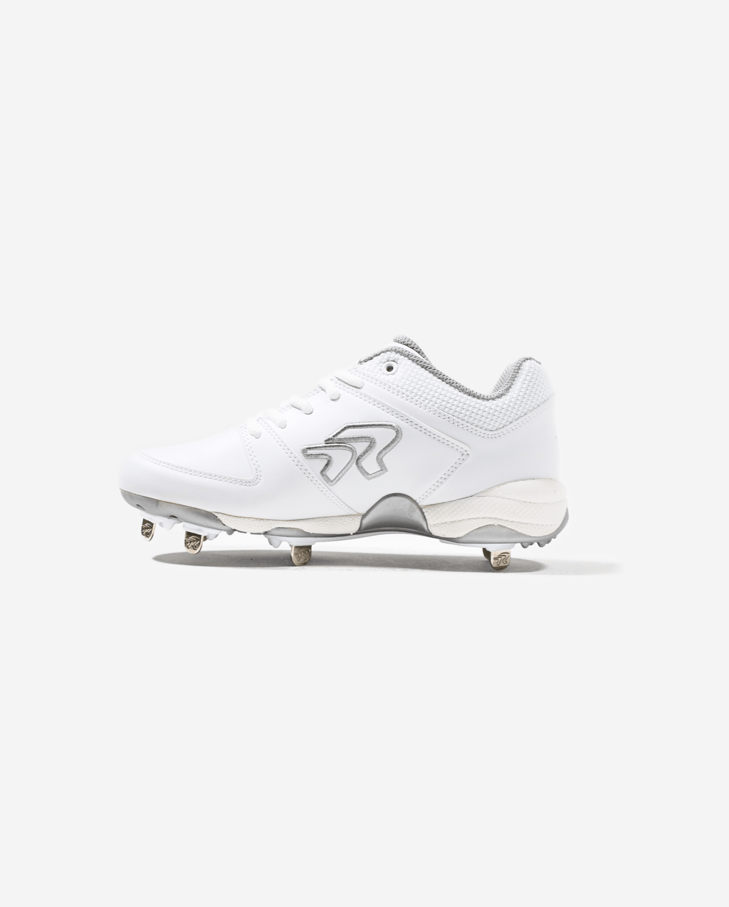 Softball Spikes - Women's Wide Fit by Run2Day - White