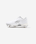 Softball Spikes - Women's Wide Fit by Run2Day - White