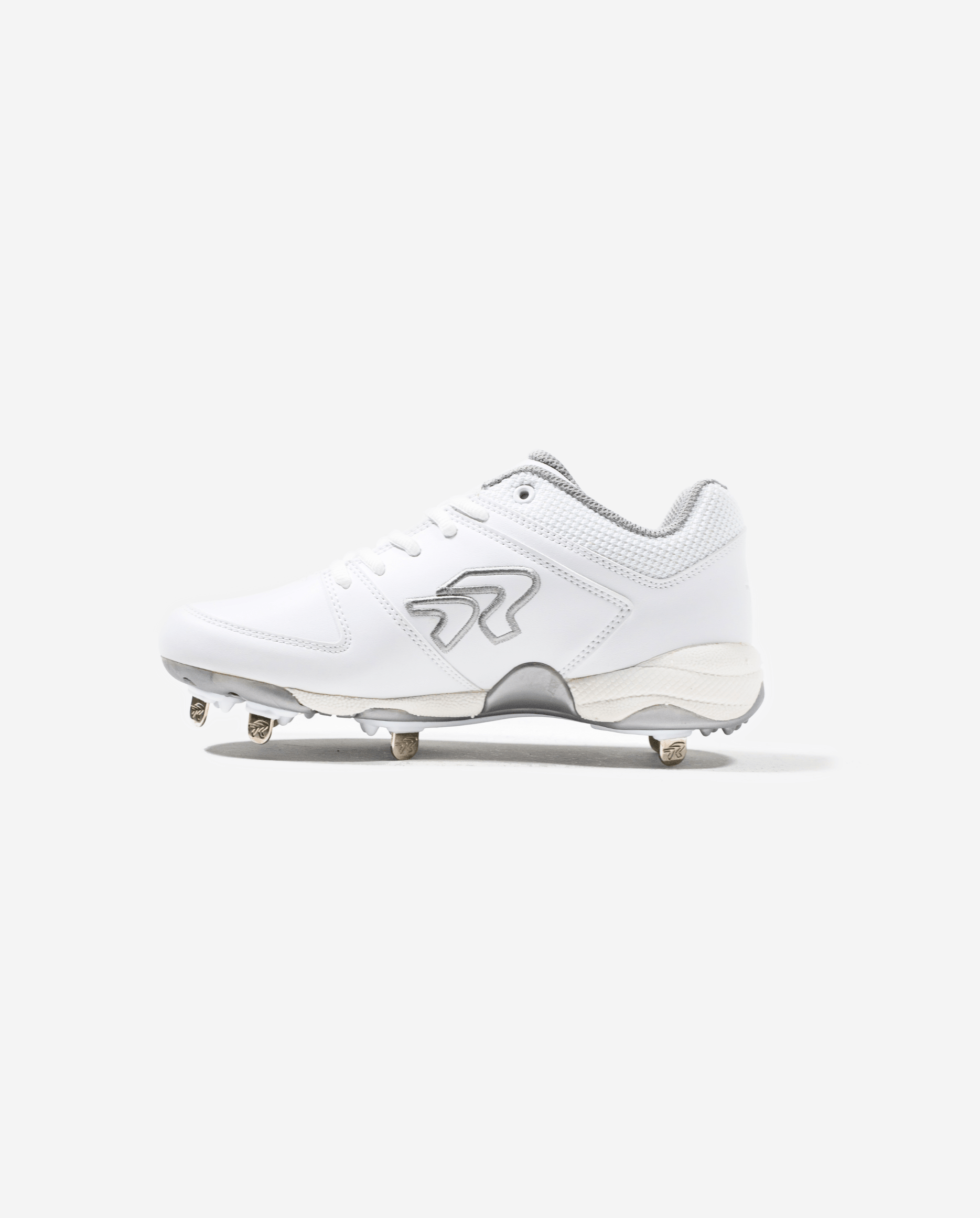 Softball Spikes - Women's Wide Fit by Run2Day - White
