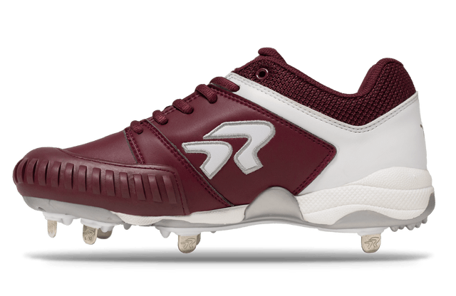 Softball Spikes - Women's Ringor Flite with Pitching Toe Run2Day - Maroon