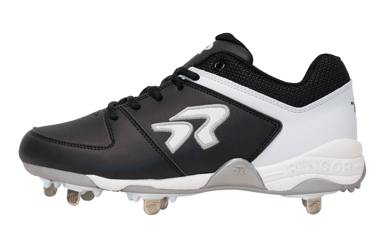 Softball Cleats - Women's Flite Metal by Run2Day - Black